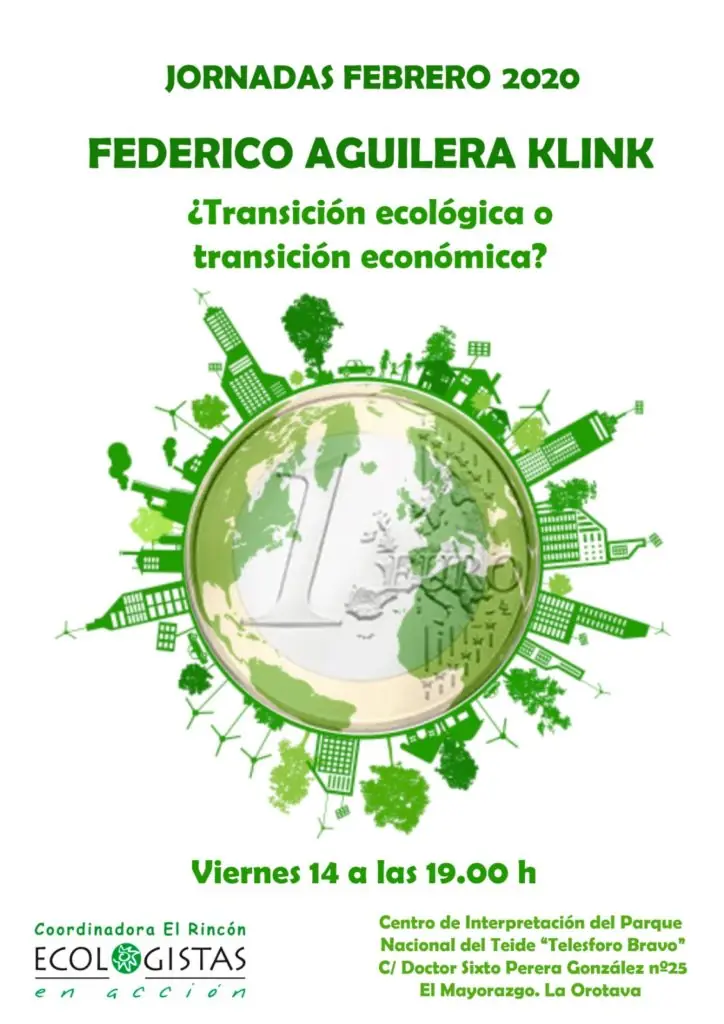 Cartel Federico Aguilera - ¿Transición ecológica o transición económica?